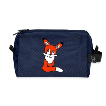 Fuchs Rotfuchs Wildes Tier Schlauer Wald Bewohner - Recycelte Kulturtasche - Navy - Vorne