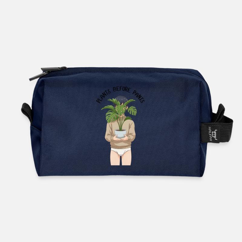 Plants before Pants - Recycelte Kulturtasche - Navy