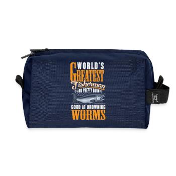 Pêcheur sportif pêcheur pêcheur Pêcheur Dit - Trousse de toilette en tissu recyclé - marine - Devant