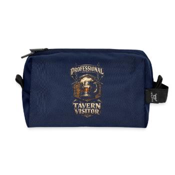 Medieval Festival Professional Tavern Visitor - Recycled Toiletry Zip Bag - navy - Front