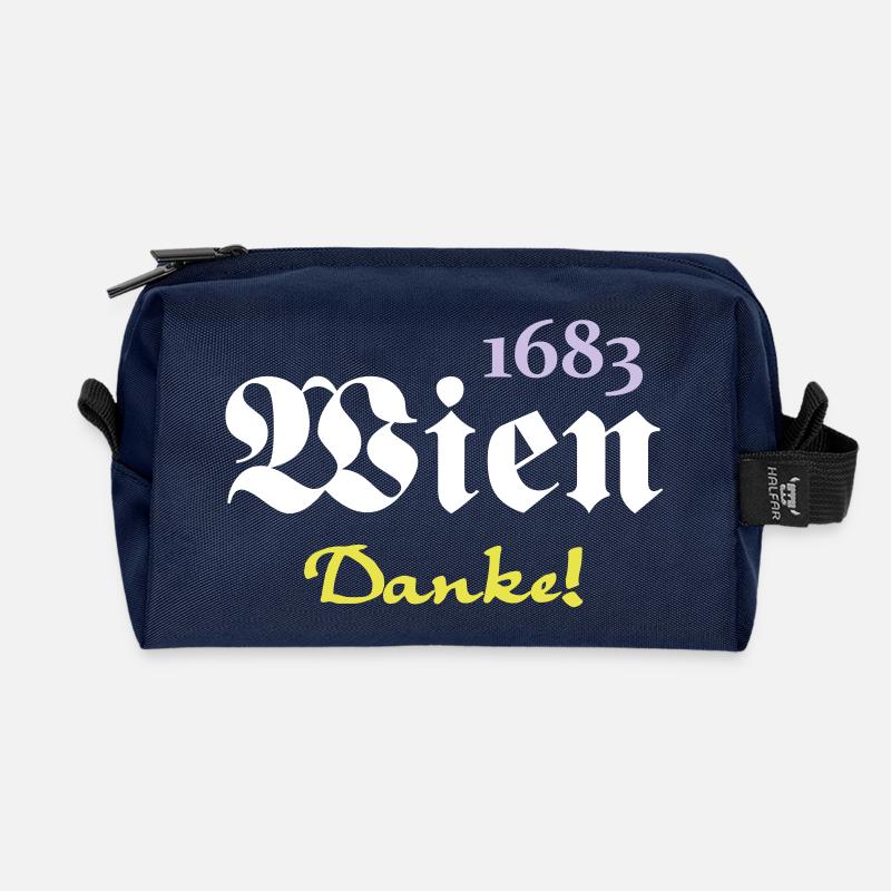 1683 Wien - Danke (3) - Recycelte Kulturtasche - Navy