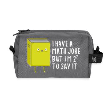 Math Nerd Étudiants Professeur d’Université Mathématiques - Trousse de toilette en tissu recyclé - anthracite - Devant