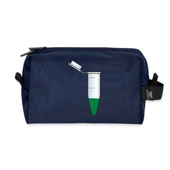 reagenzglas flask tube experiment chemistry chemie - Trousse de toilette en tissu recyclé - marine - Devant
