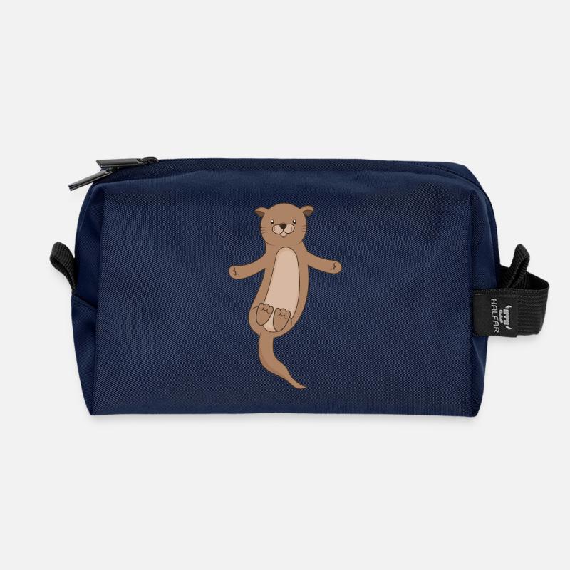 Otter - Recycelte Kulturtasche - Navy