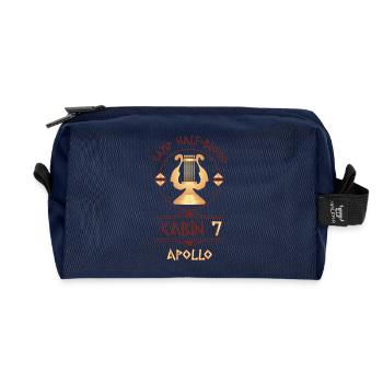 Cabin #7 in Camp Half Blood, Child of Apollo - Recycled Toiletry Zip Bag - navy - Front