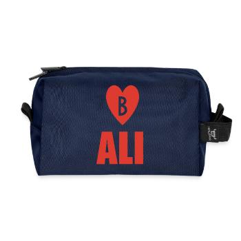 Herzensangelegenheit Bali - Recycelte Kulturtasche - Navy - Vorne