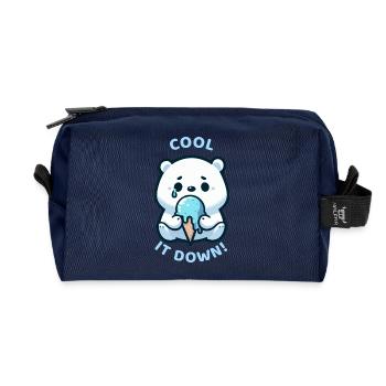 REFROIDISSEZ-LE - Trousse de toilette en tissu recyclé - marine - Devant