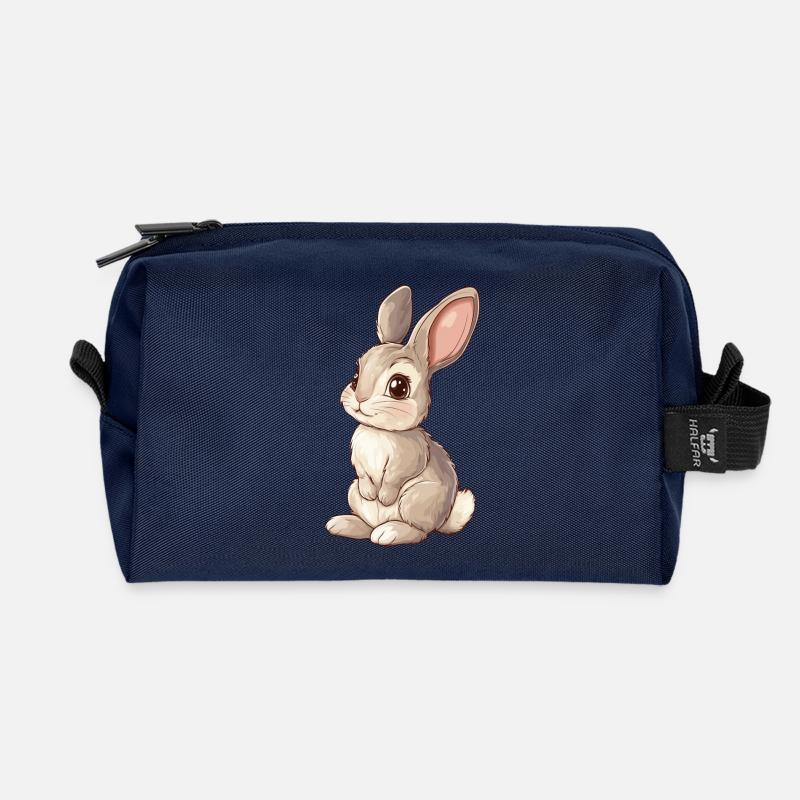 Hase - Recycelte Kulturtasche - Navy