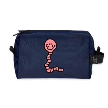 Wurm - Recycelte Kulturtasche - Navy - Vorne