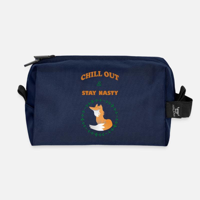 Chill out - Recycled Toiletry Zip Bag - navy