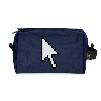 Mouse cursor - Recycled Toiletry Zip Bag - navy - Front