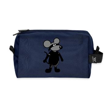 Souris Méchant Voleur Ninja Raid Voleur Cambrioleur - Trousse de toilette en tissu recyclé - marine - Devant