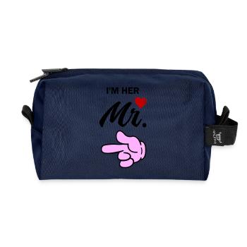 In my mr - Recycled Toiletry Zip Bag - navy - Front