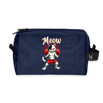 Drôle Muay Thai Boxe Muay Thai - Trousse de toilette en tissu recyclé - marine - Devant