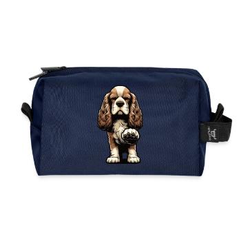 Cocker Spaniel Cockerhund Cocker Spaniel Besitzer - Recycelte Kulturtasche - Navy - Vorne