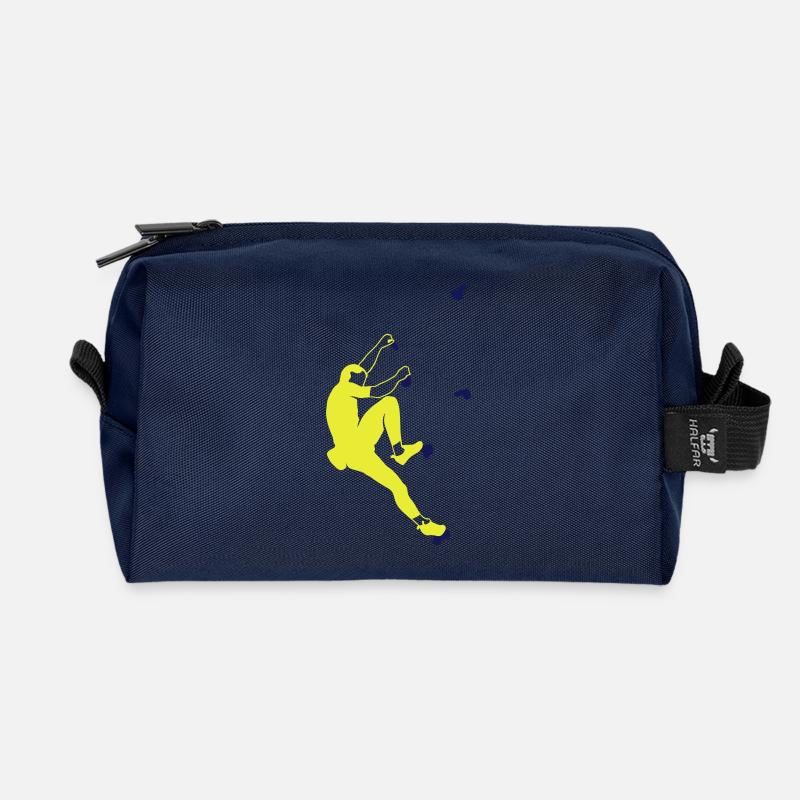 bouldern - Recycelte Kulturtasche - Navy