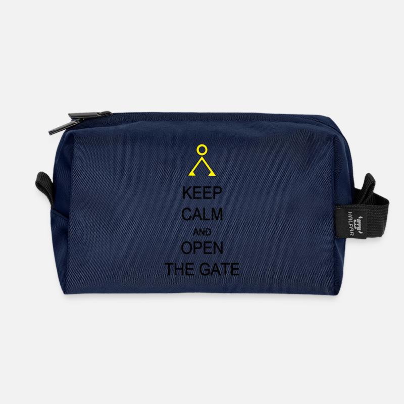 Open the Gate - Trousse de toilette en tissu recyclé - marine