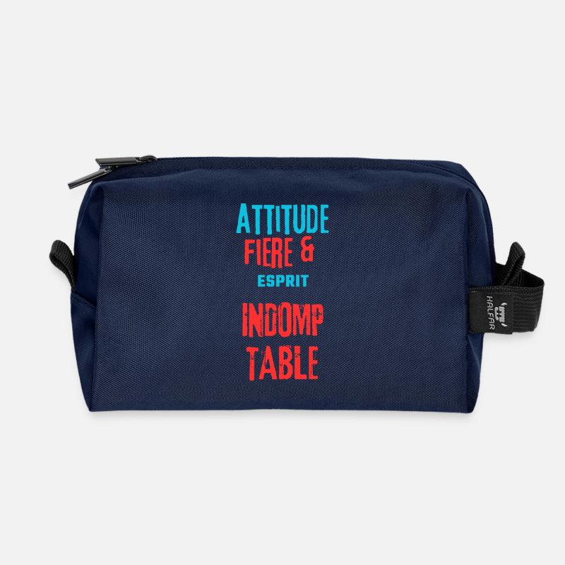 Stolz und unbezwingbar - Recycelte Kulturtasche - Navy
