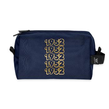Born in 1952 - Recycled Toiletry Zip Bag - navy - Front