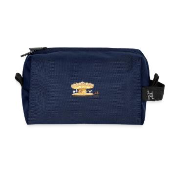 Verzaubertes Karussell Unisex Illustration - Recycelte Kulturtasche - Navy - Vorne
