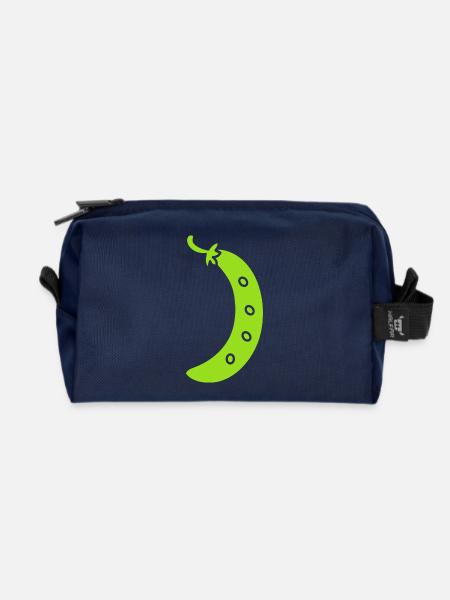 Französische Bohne - Recycelte Kulturtasche - Navy
