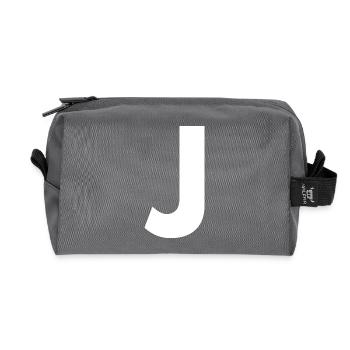 J - Recycelte Kulturtasche - Anthrazit - Vorne