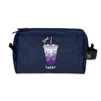 Iced Ube Latte  - Recycelte Kulturtasche - Navy - Vorne