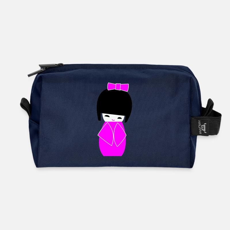kokeshi - Recycelte Kulturtasche - Navy