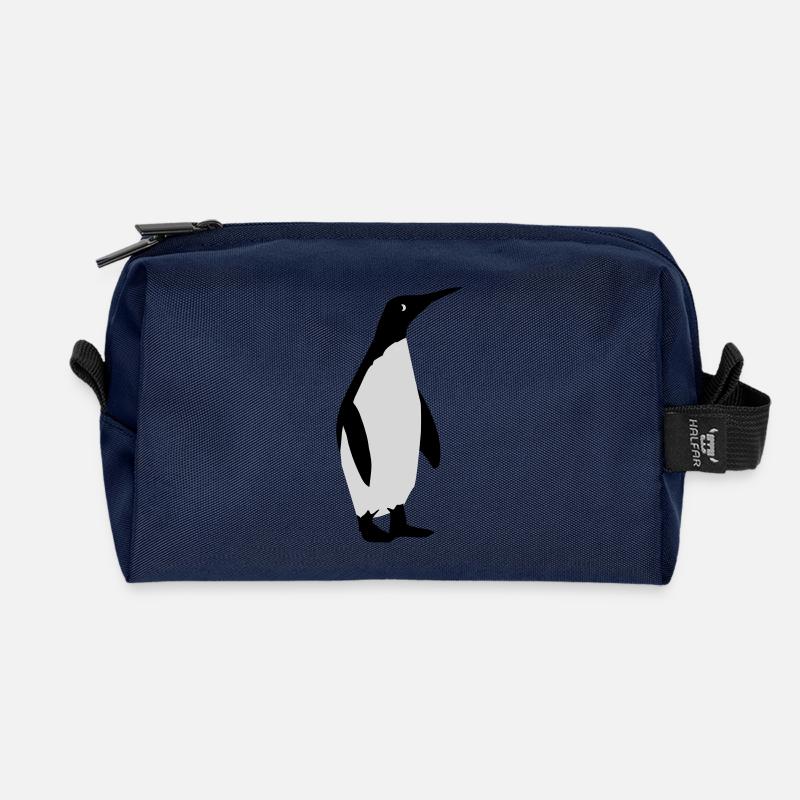 Pinguin - Recycelte Kulturtasche - Navy