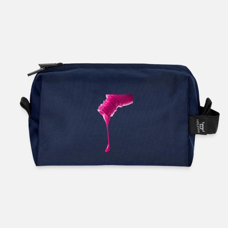 Frauennägel - Recycelte Kulturtasche - Navy