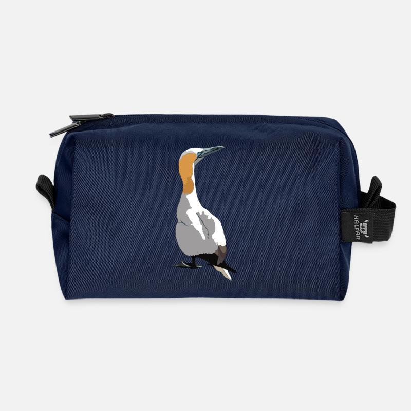 Basstölpel - Recycelte Kulturtasche - Navy