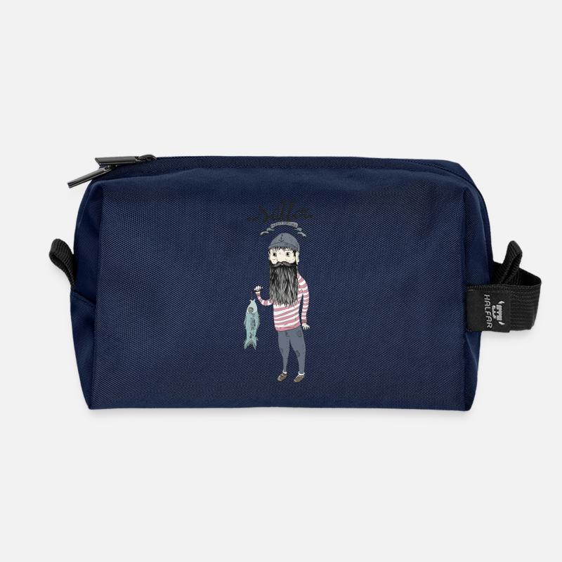 Sailor - Recycled Toiletry Zip Bag - navy