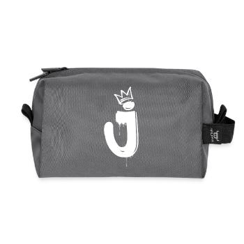 J - Recycelte Kulturtasche - Anthrazit - Vorne