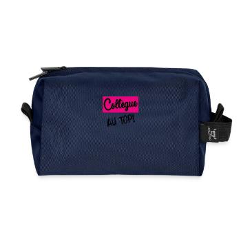 KOLLEGE - Recycelte Kulturtasche - Navy - Vorne