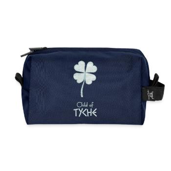 Child of Tyche – Percy Jackson inspired design - Recycled Toiletry Zip Bag - navy - Front