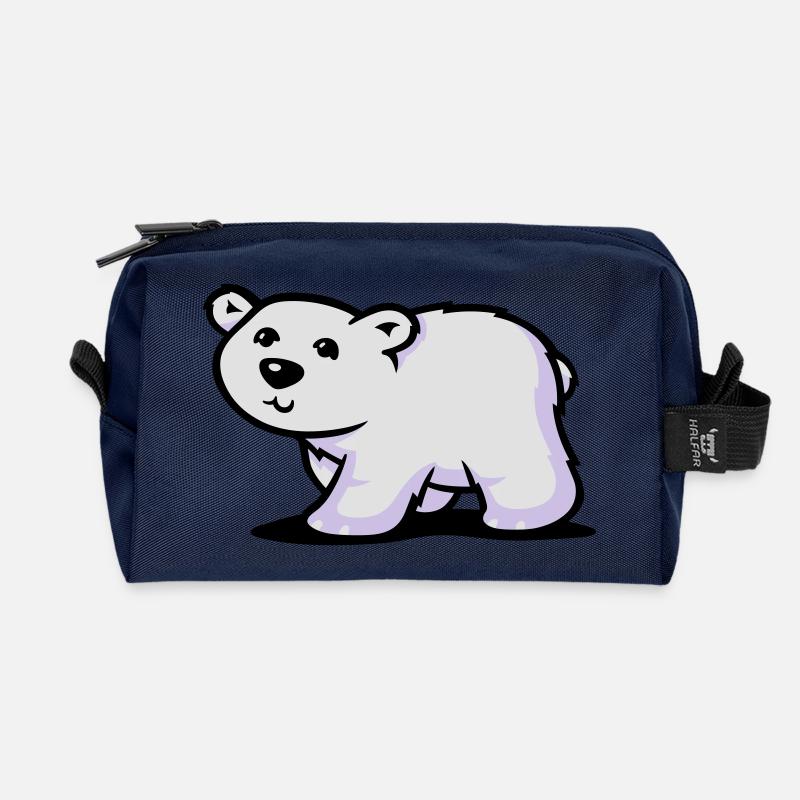 Eisbär - Recycelte Kulturtasche - Navy