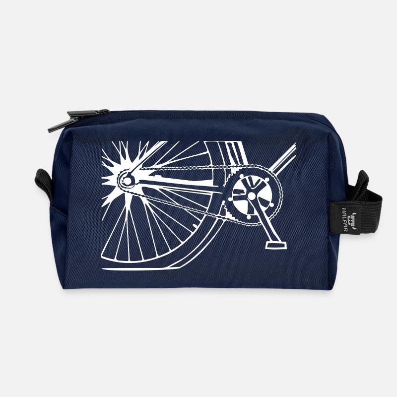 Fahrrad - Recycled Toiletry Zip Bag - navy