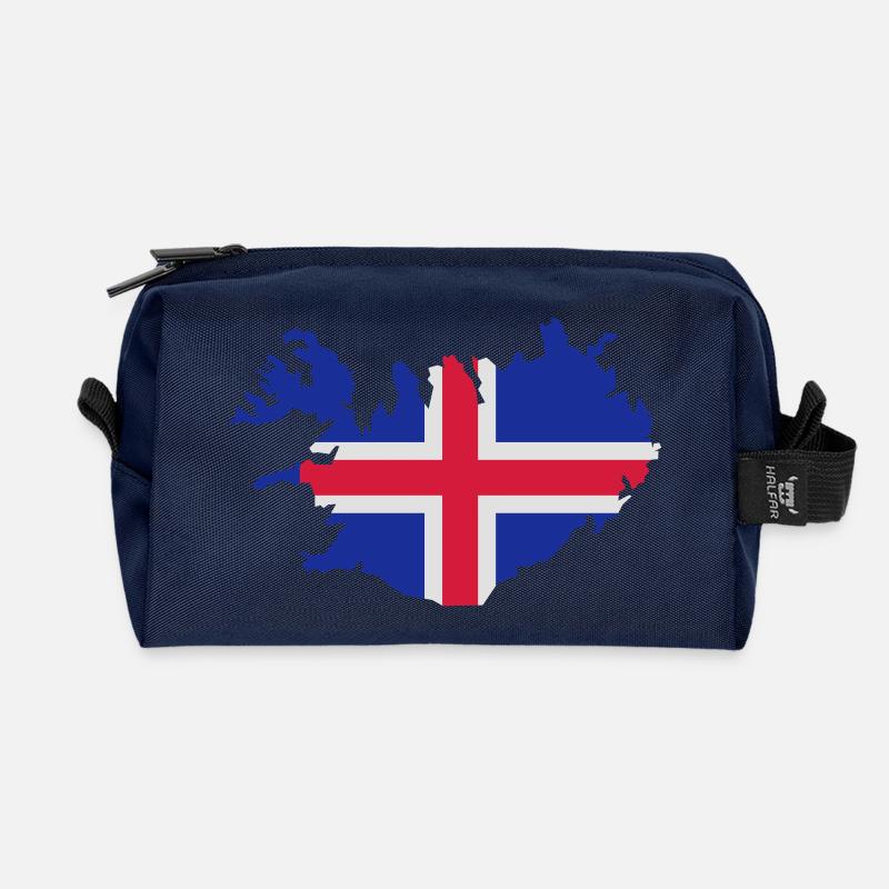 Island - Recycelte Kulturtasche - Navy