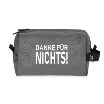 danke - Recycelte Kulturtasche - Anthrazit - Vorne