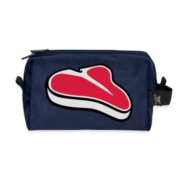 Steak - Recycelte Kulturtasche - Navy - Vorne