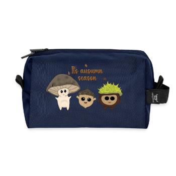 Sa saison ausumn - Trousse de toilette en tissu recyclé - marine - Devant
