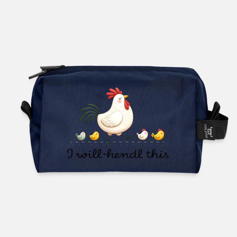 I Will Hendl This Österreich Dialekt Spruch - Recycelte Kulturtasche - Navy