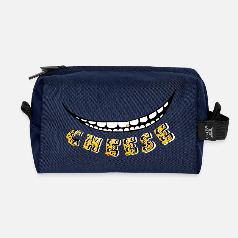 Fromage :) - Trousse de toilette en tissu recyclé - marine