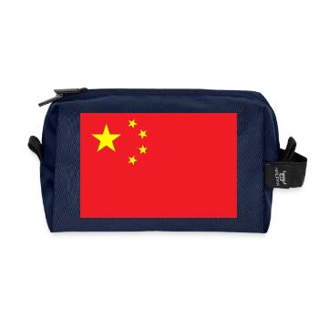 China - Recycled Toiletry Zip Bag - navy - Front