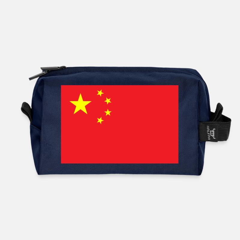 China - Recycelte Kulturtasche - Navy