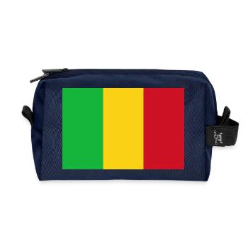 Mali - Trousse de toilette en tissu recyclé - marine - Devant