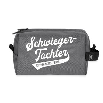 Schwiegertochter 2025 Hochzeit Heirat Ehe Tochter - Recycelte Kulturtasche - Anthrazit - Vorne
