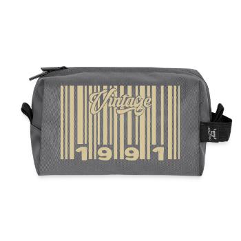 Jahrgang 1991 Barcode 1991: Jahr 2025. - Recycelte Kulturtasche - Anthrazit - Vorne