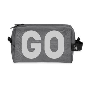 GO - Recycelte Kulturtasche - Anthrazit - Vorne