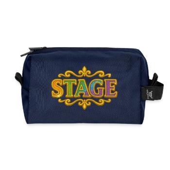 Stage | Stage Costume Show Design - Recycled Toiletry Zip Bag - navy - Front